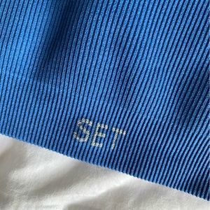 Blue SET ACTIVE set. Sports bra and leggings